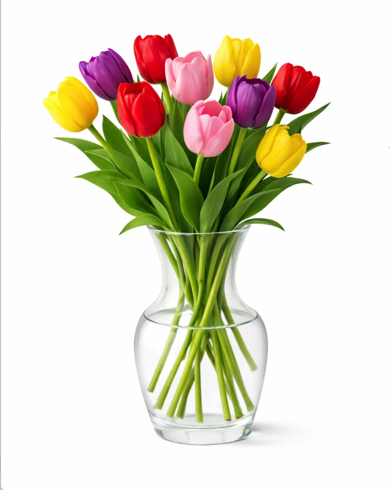 Kytice s tulipány mix barev