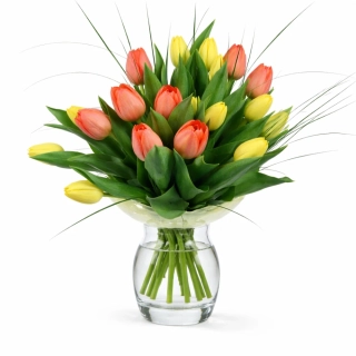 Kytice s tulipány mix barev