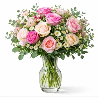 Kytice s růžemi - malá